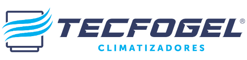 Logo da Tecfogel – especialista em climatizadores evaporativos e climatização de ambientes. Tecfogel Climatização de ar e Instalação Comercial