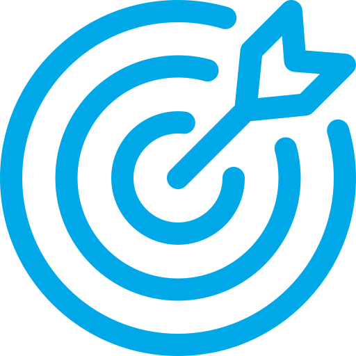 Ícone de alvo da Tecfogel – foco em climatizadores evaporativos e climatização de ambientes.