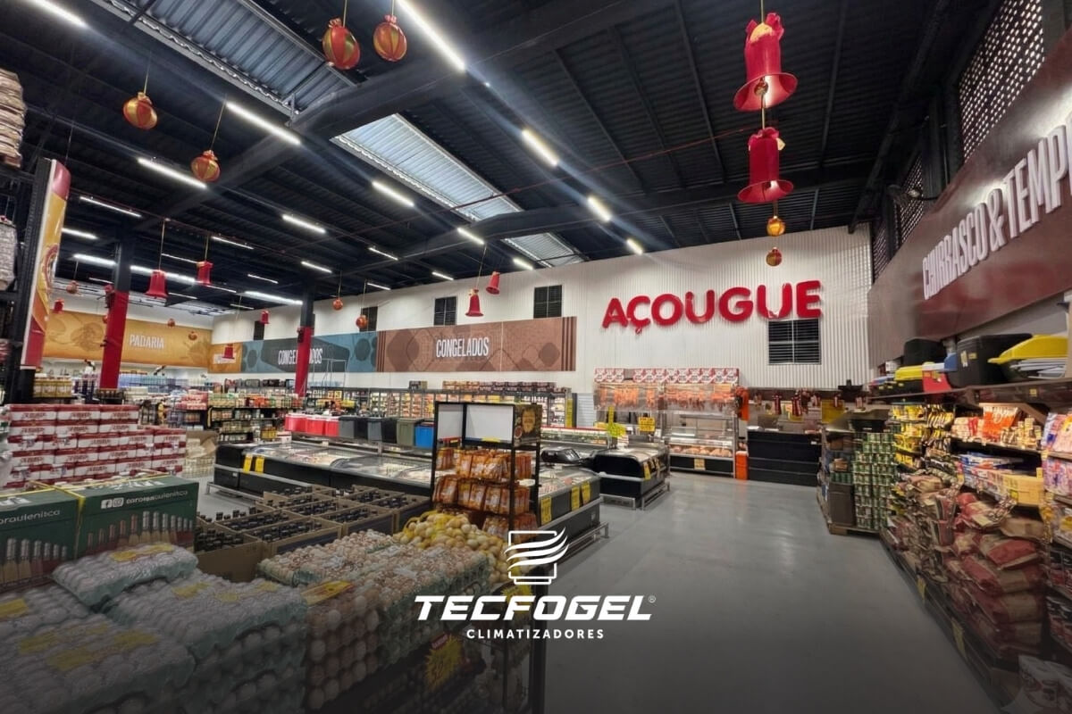 Climatização em Supermercados - Tecfogel - Climatizadores - Climatização de Ar